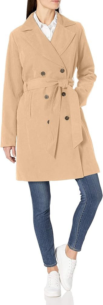 Amazon Essentials Women's Relaxed-Fit Water-Resistant Trench Coat | Amazon (US)