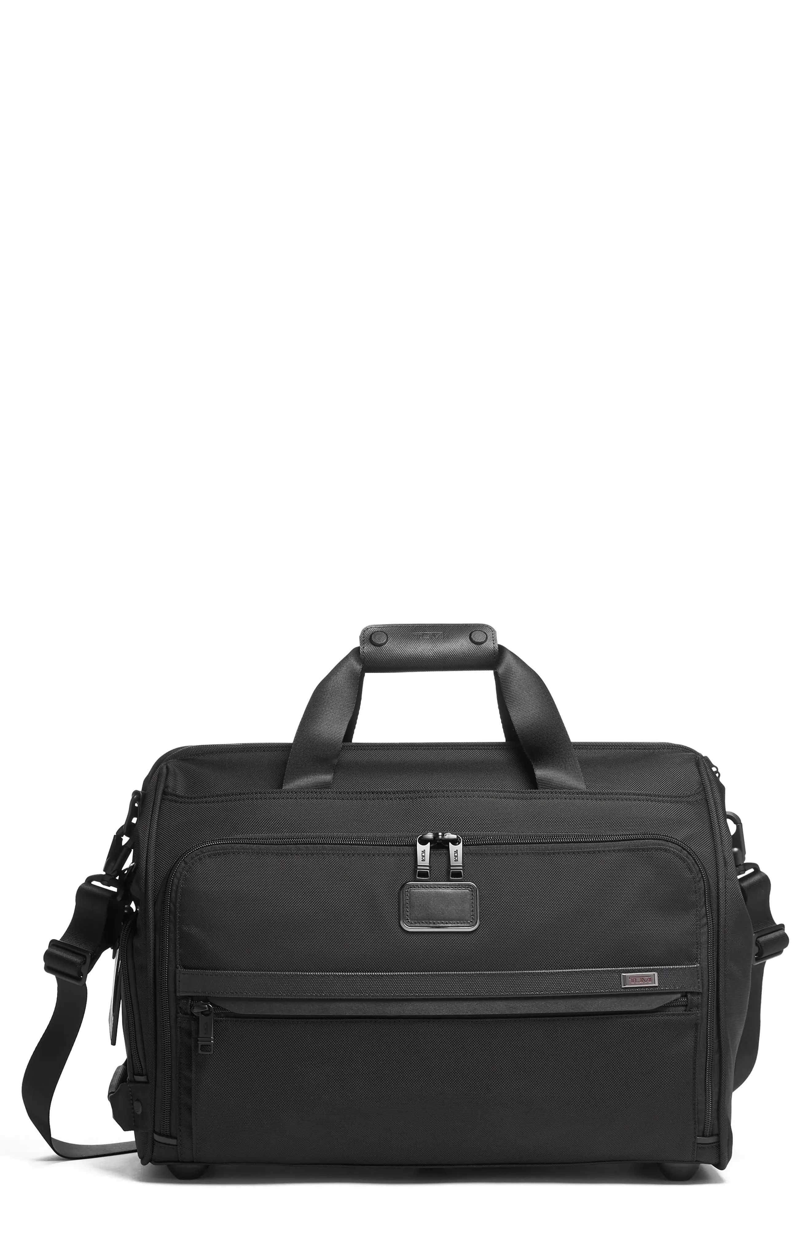 Tumi Alpha 3 Collection Framed Soft Duffle in Black at Nordstrom | Nordstrom