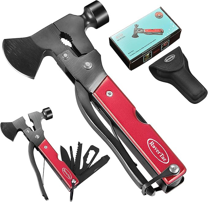 RoverTac Camping Essentials Multi Tool Axe Hatchet Survival Gear 14-in-1 Multitool Knife Hammer P... | Amazon (US)