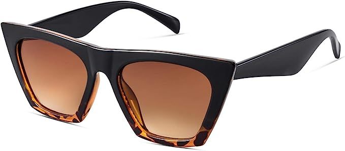 Mosanana Square Cat Eye Sunglasses for Women Trendy Style Model-SHINE | Amazon (US)