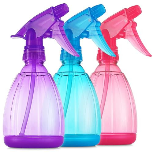DilaBee Plastic Spray Bottles - 12oz (3 Pack) Water Spray Bottle for Hair, Gardening, Grilling & Cleaning Solution - Empty Spray Bottles for Cat - Small Spray Bottle | Amazon (US)
