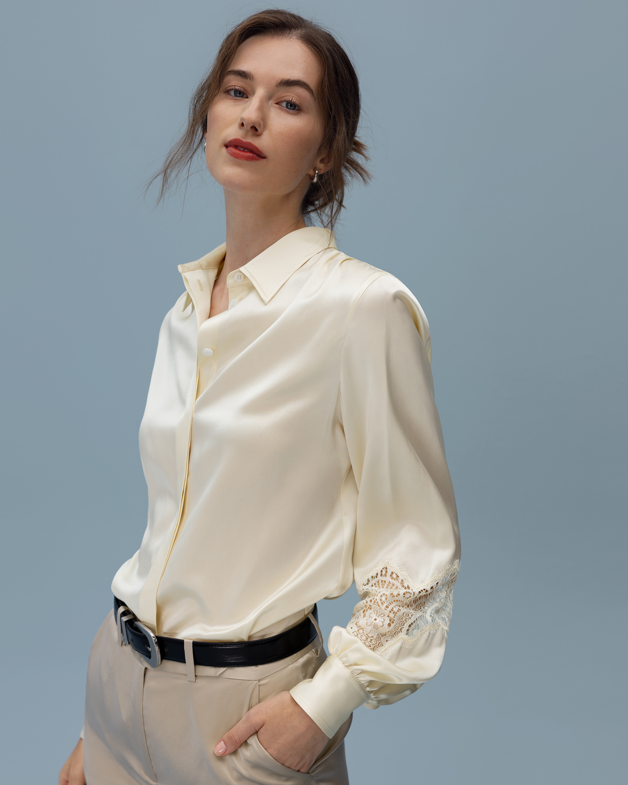 The Armeria Lace Blouse | LilySilk