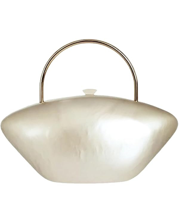 Acrylic Shell Shaped Clutch Purse Marbling Evening Handbags for Women Wedding Party Prom Cross Bo... | Amazon (US)