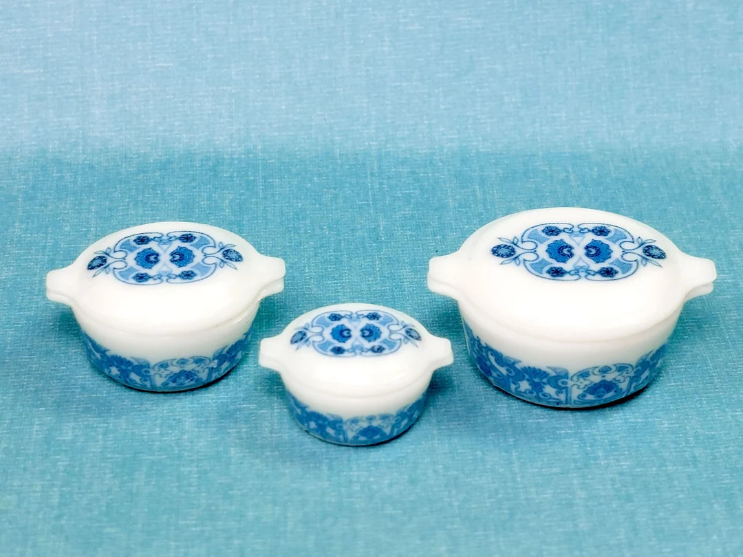 Pyrex Blue Horizon Bakeware This is a 1:12 Scale Dollhouse - Etsy | Etsy (US)