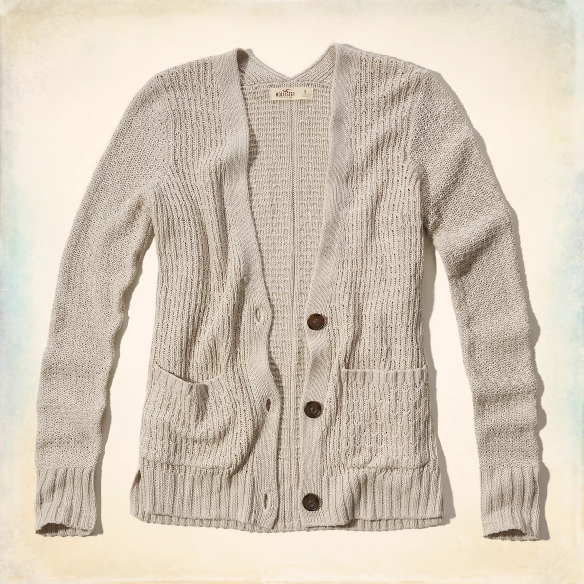 Textured Boyfriend Cardigan | Hollister US