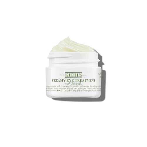 Kiehl's Avocado Eye Treatment, Under Eye Cream for Puffiness and Dark Circles, with Caffeine to Correct Bags, 99% Naturally Derived Non-Toxic Formula | Amazon (US)