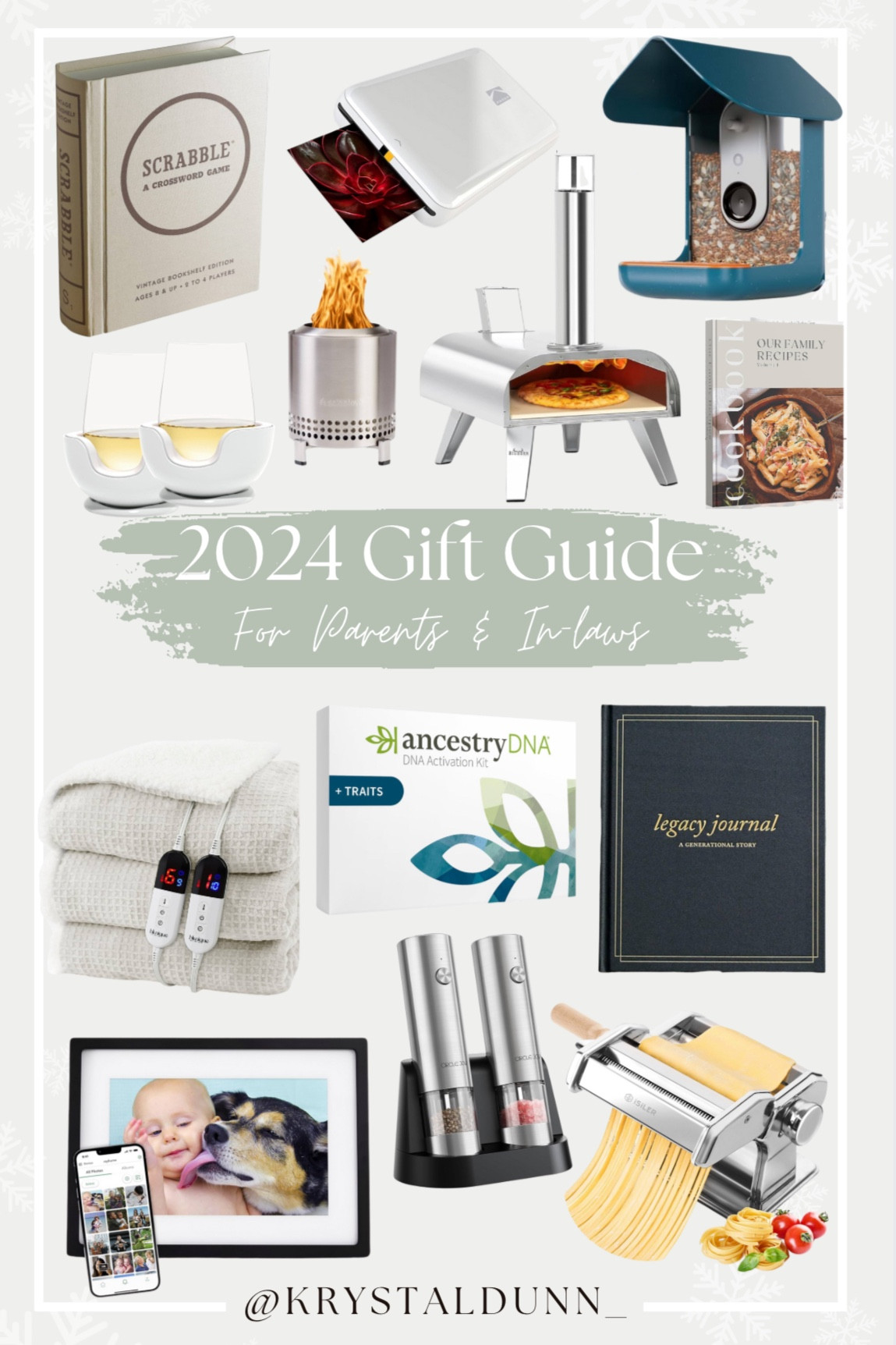 Gift Guide for Parents or In-laws 2024

Amazon, gift guide, Solo Stove, mesa, bird feeder, camera, family cookbook, ancestry book, dna test, wine glass chillers, heated blanket, Skylight frame, electric salt and pepper grinders, pasta roller, portable photo printerr

#LTKHome #LTKHoliday #LTKGiftGuide