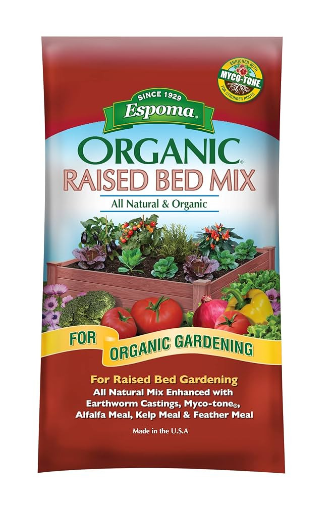 Espoma Organic Raised Bed Mix - All Natural and Organic Potting Soil Mix for Growing Vegetables a... | Amazon (US)