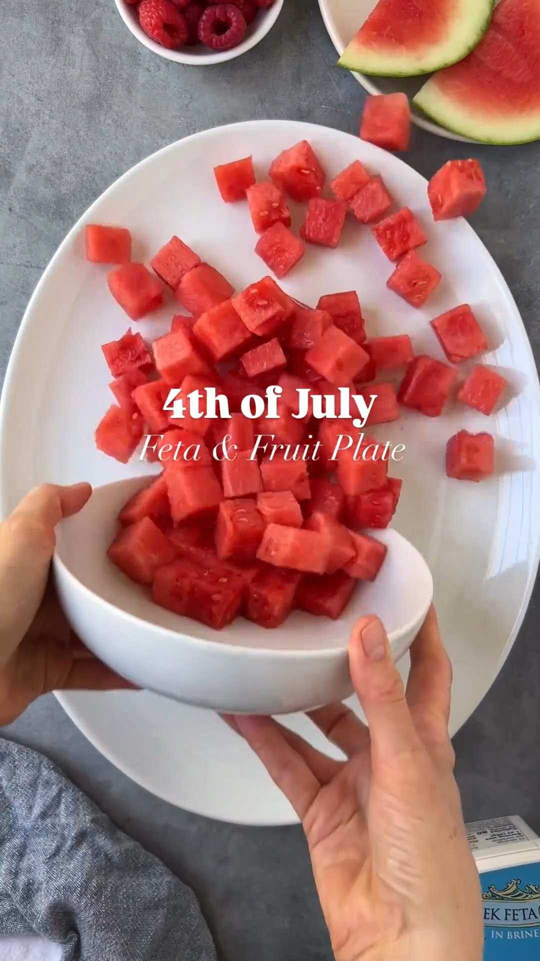 To make it extra festive I made feta stars. ⭐️ with the feta blocks from Trader Joe’s because they’re the perfect size (each container has 2 thin blocks). I used 2 containers and saved the leftover feta for another dish.
Using the cookie cutter takes some patience - you need to be very gentle pushing the cheese out, but it’s totally worth it!

I didn’t top with anything but you could always give a squeeze of lime or a mix of lime juice and honey.

#LTKSeasonal #LTKParties #LTKHome