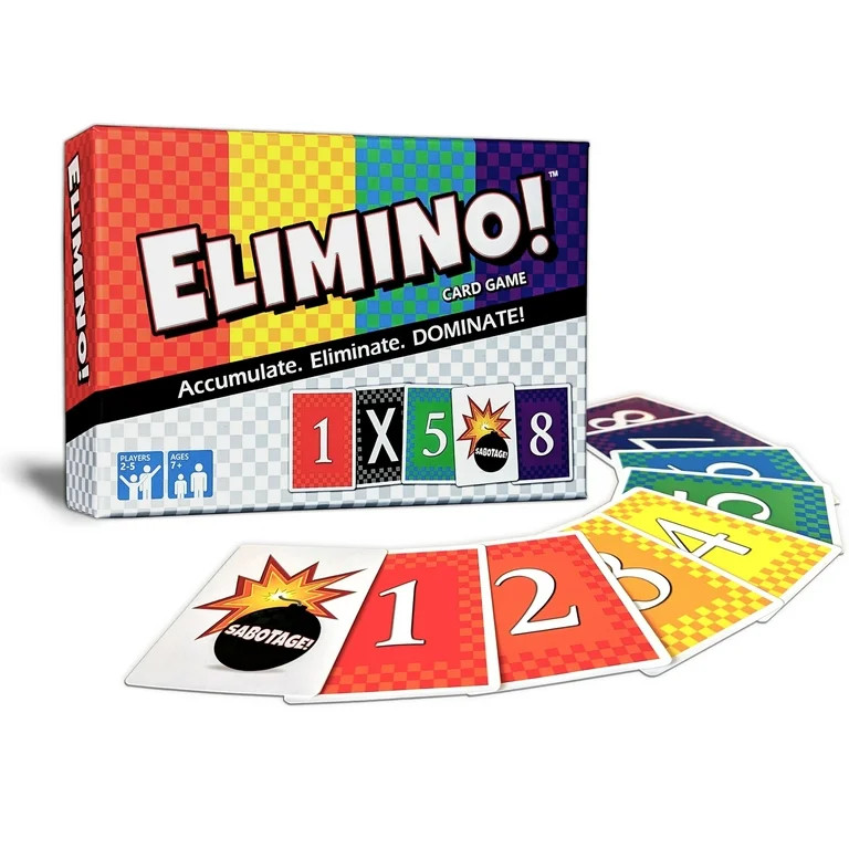 Elimino Family Card Game – Fun, Fast & Strategic Play for Ages 7+ | 2 to 5 Players | Created by... | Walmart (US)