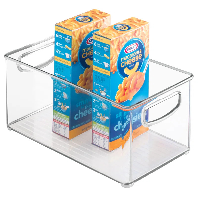 iDesign Plastic Storage Organizer Bin with Handles for Kitchen, 3 Pack, Clear & Reviews | Wayfair | Wayfair North America