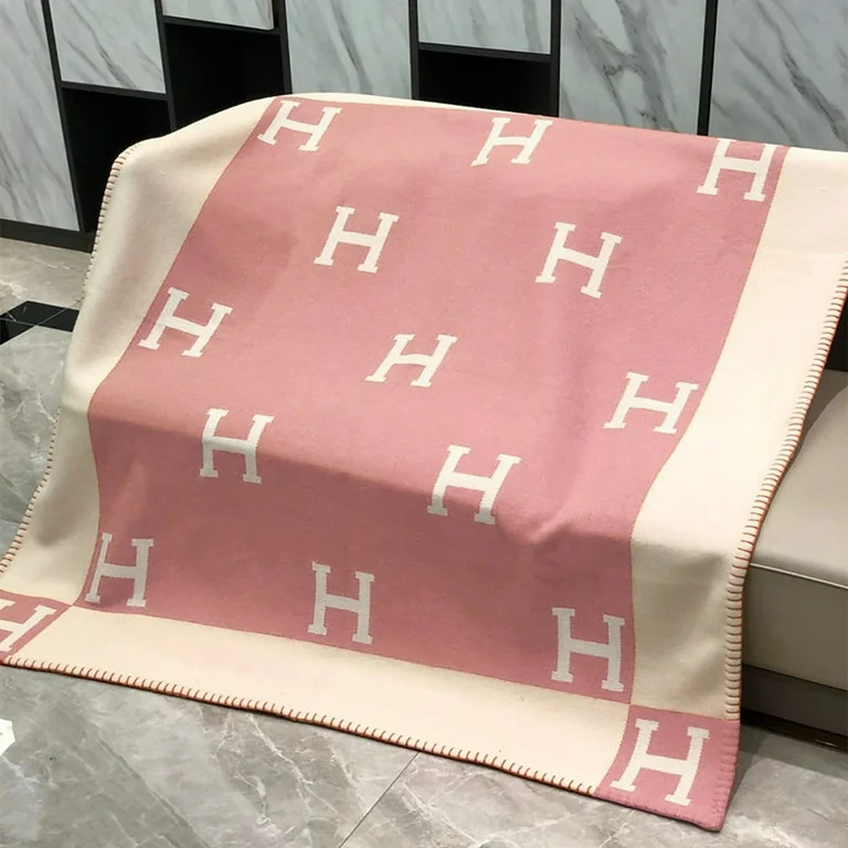 Cumka H Throw Blanket Warm Shawl Thick Knitted Cashmere Blankets 55 inches * 67 inches Pink - Wal... | Walmart (US)