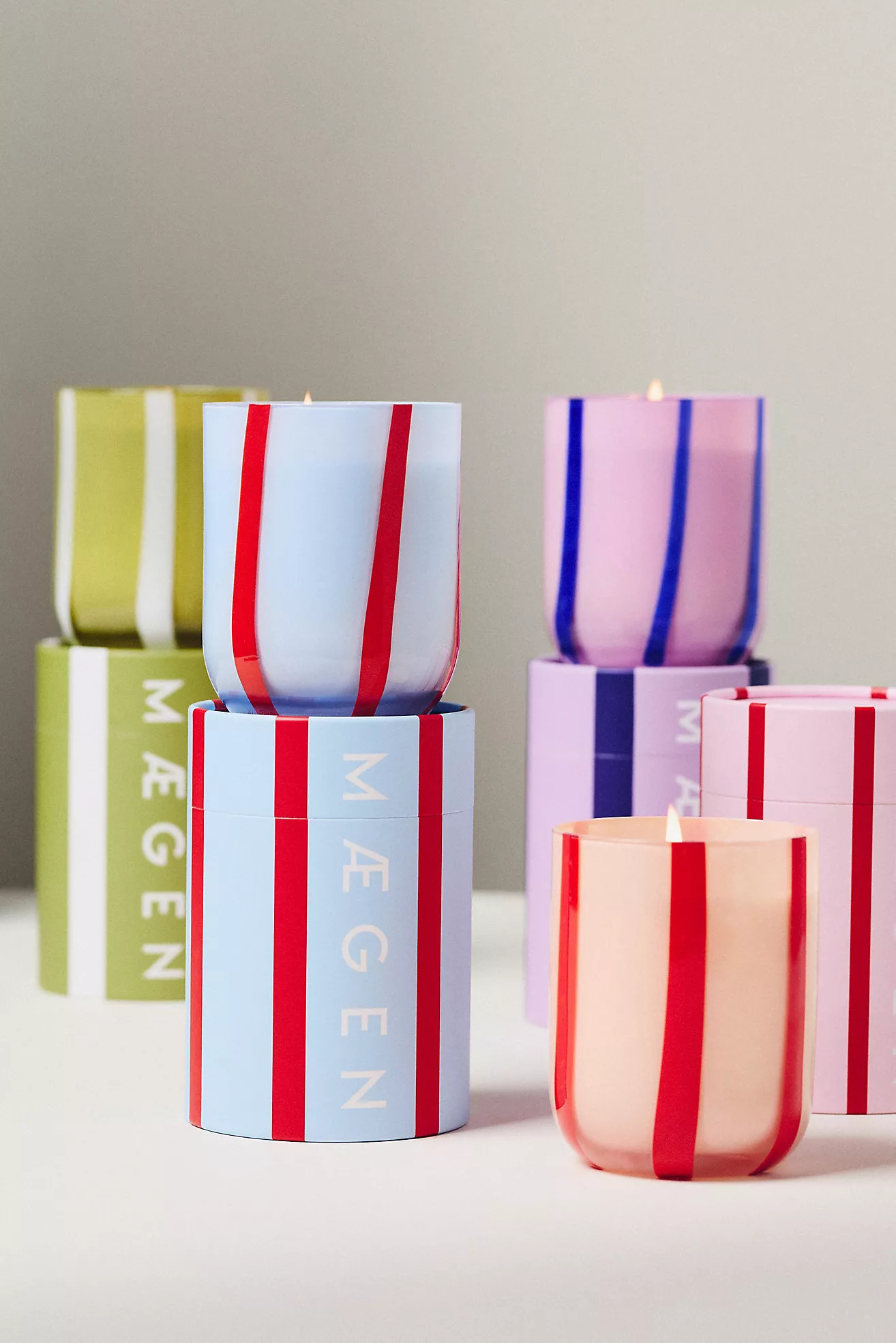 MÆGEN Atina Fresh Tomato & Mint Leaf Glass Candle | Anthropologie (US)