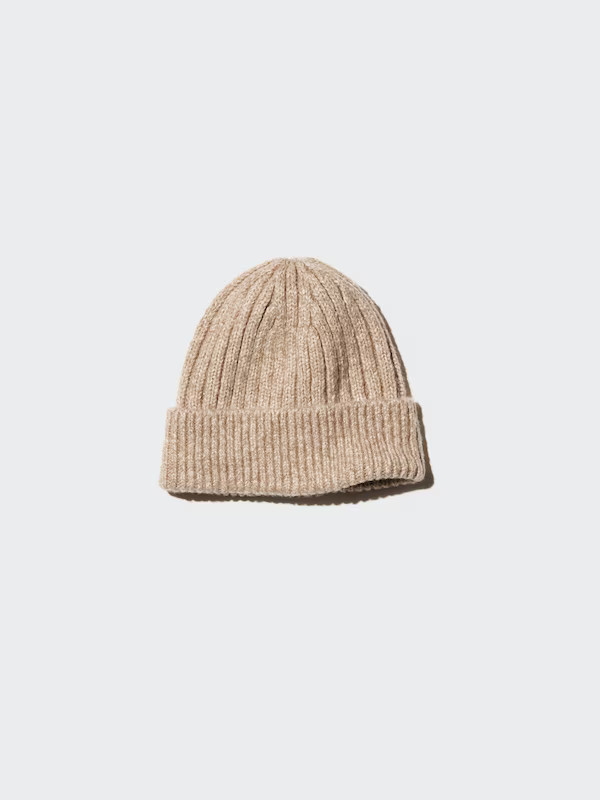 HEATTECH Ribbed Beanie | Marled Yarn | UNIQLO (US)