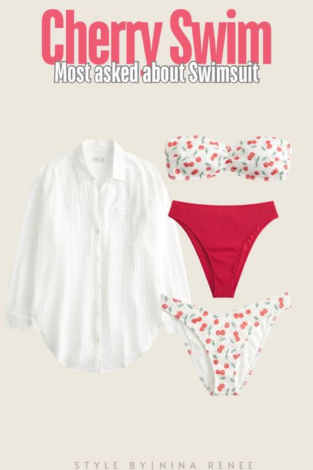 New favorite swimsuit for summer! I’m in a size small in the top and bottom! So cute to mix and match! #hollister #swim #swimsuits 

#LTKSwim #LTKStyleTip #LTKFindsUnder50