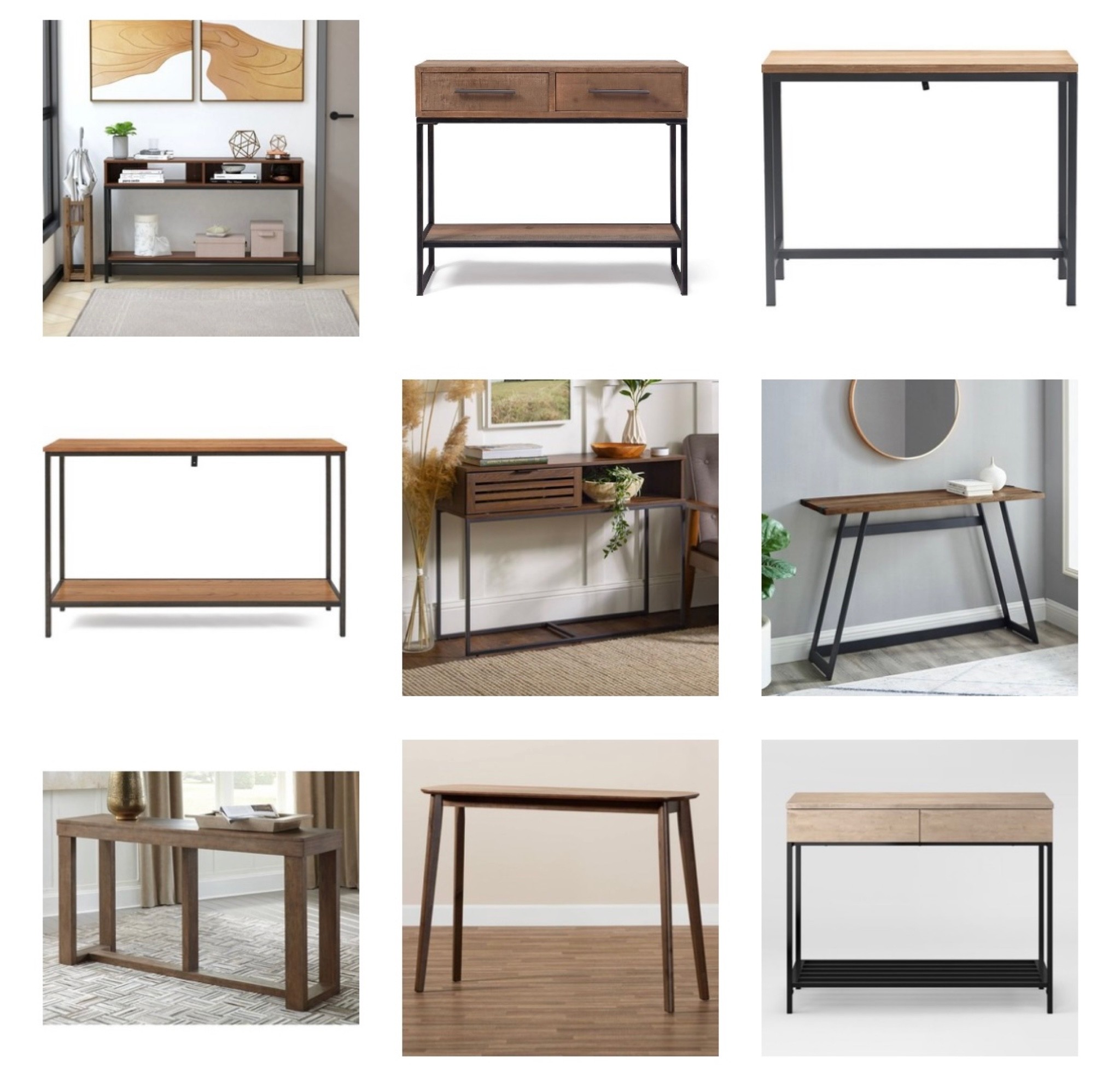 Modern, minimal, rustic, neutral console table. Entryway table. Modern farmhouse furniture  

#LTKhome
