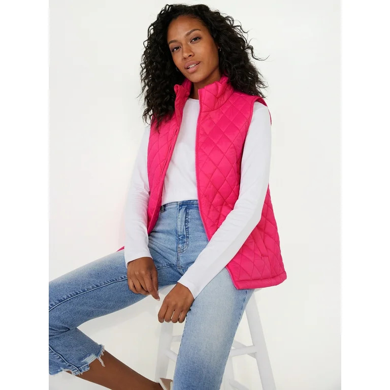 Time and Tru Women's Diamond Core Vest, Sizes XS-3X - Walmart.com | Walmart (US)