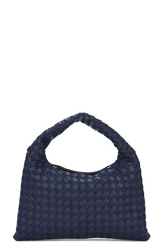 Bottega Veneta Small Hop Bag in Abyss Indigo, Abyss, & Muse Brass | FWRD | FWRD 