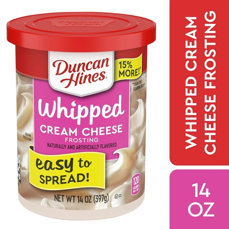 Duncan Hines Cream Cheese Whipped Frosting, 14 Oz Tub - Walmart.com | Walmart (US)