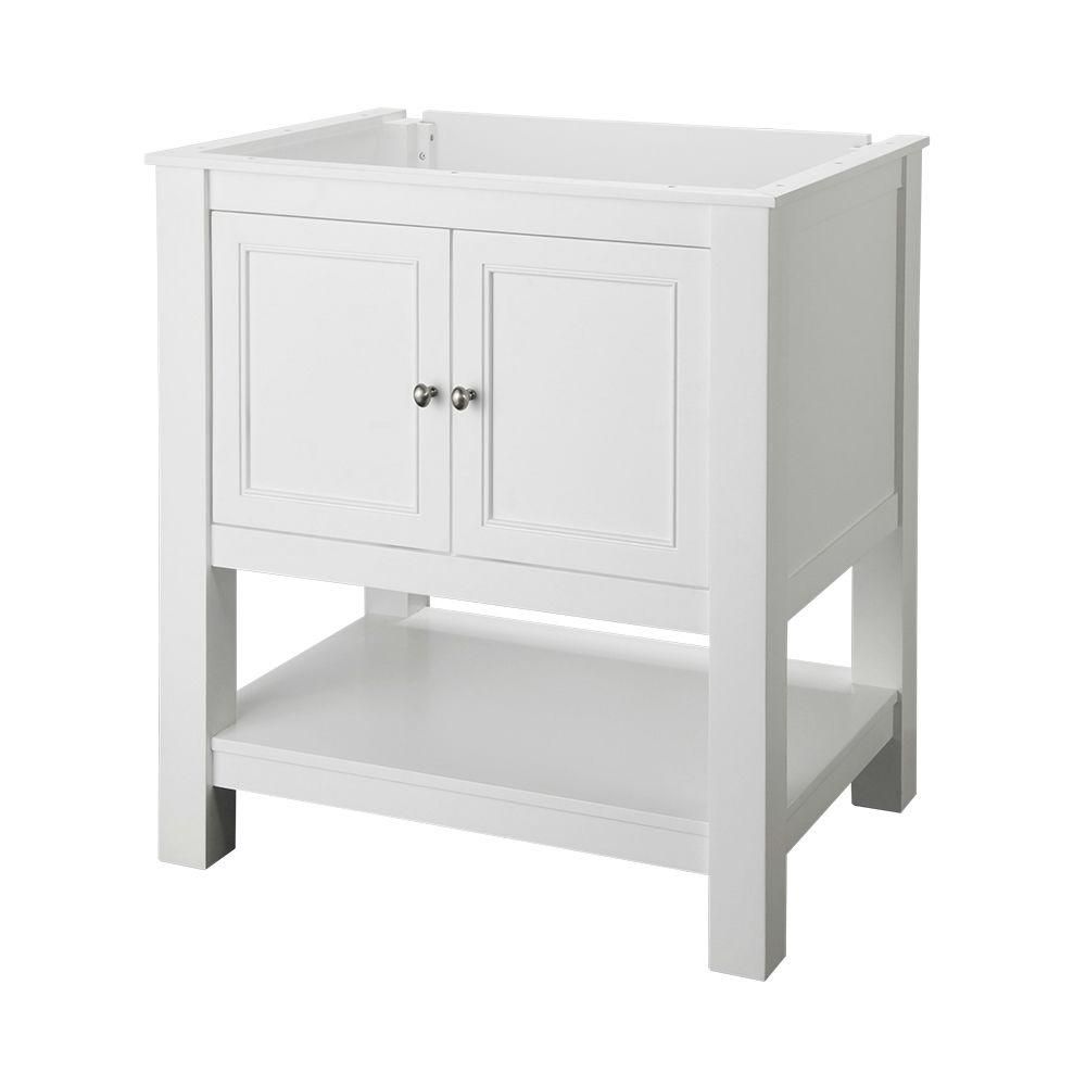 Home Decorators Collection Gazette 30 in. W Bath Vanity Cabinet Only in White-GAWA3022 - The Home... | The Home Depot