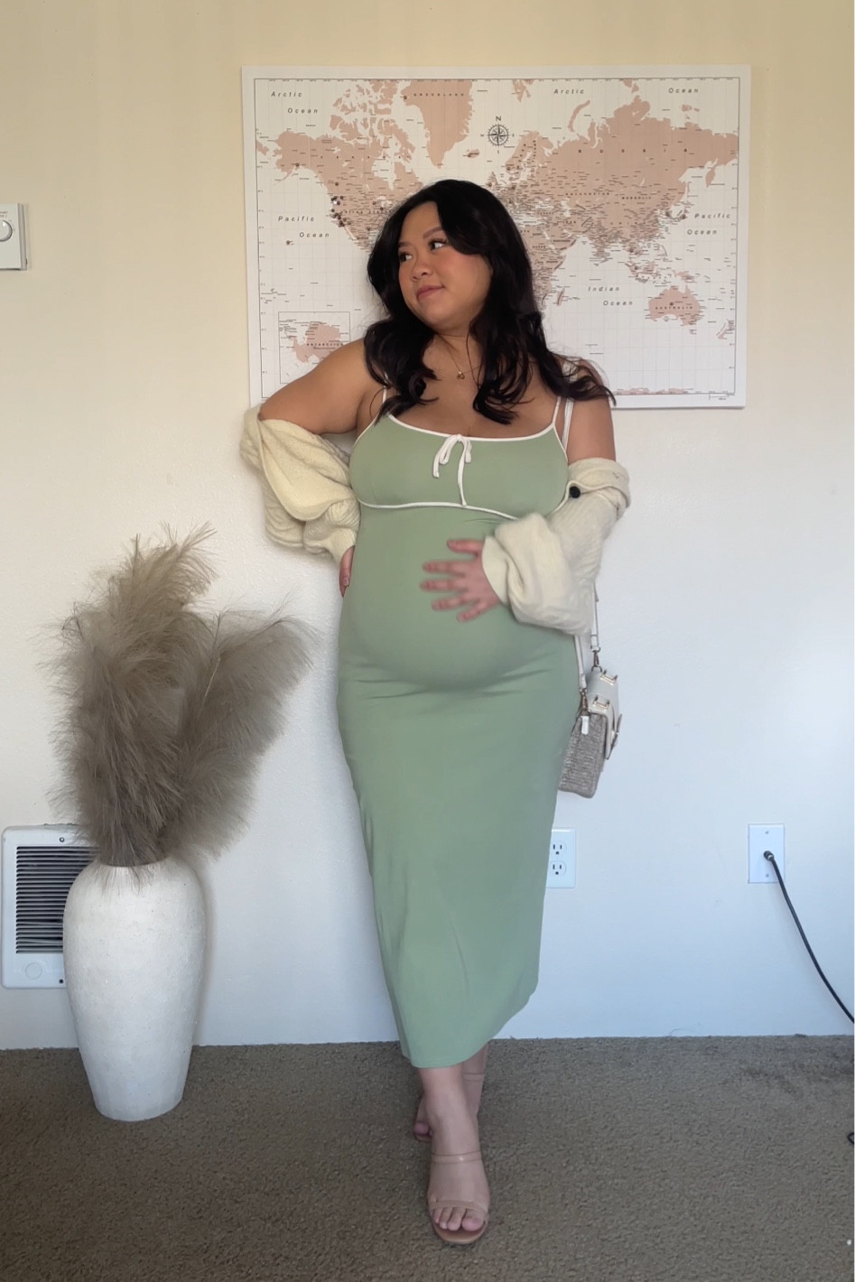 •Dress from PinkBlush Maternity! (wearing size L ) (code: ALICIA25)
•Sweater from Love Street Apparel (discontinued)
•Bag from Forever21
•Heels from Lulus

#LTKstyletip #LTKbump #LTKmidsize