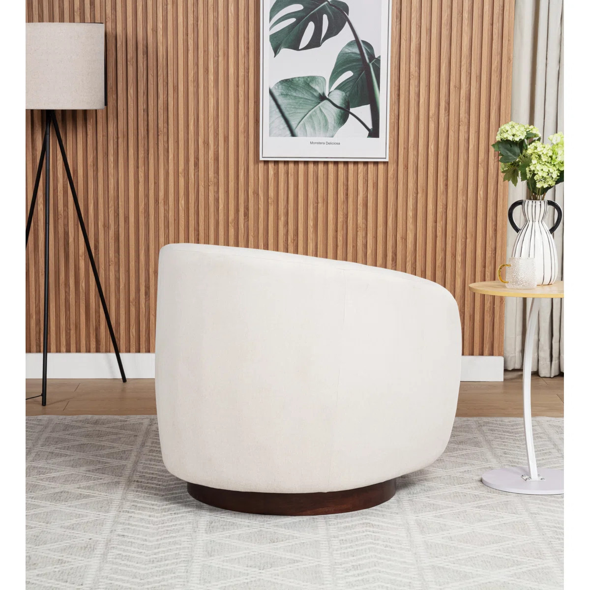 Upholstered Swivel Barrel Chair (Set of 2) | Wayfair North America