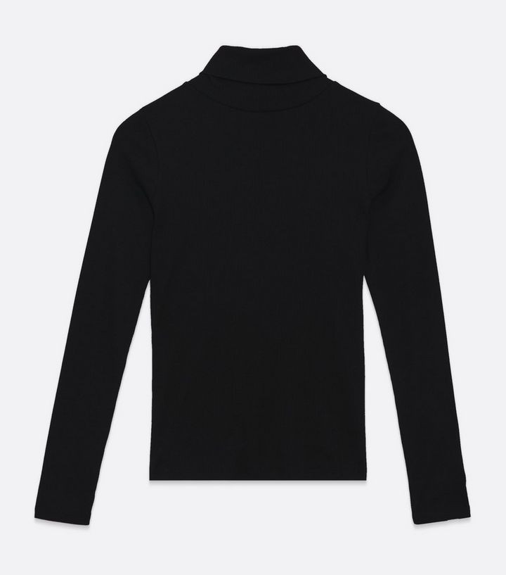 Black Ribbed Long Sleeve Roll Neck Top
						
						Add to Saved Items
						Remove from Saved It... | New Look (UK)