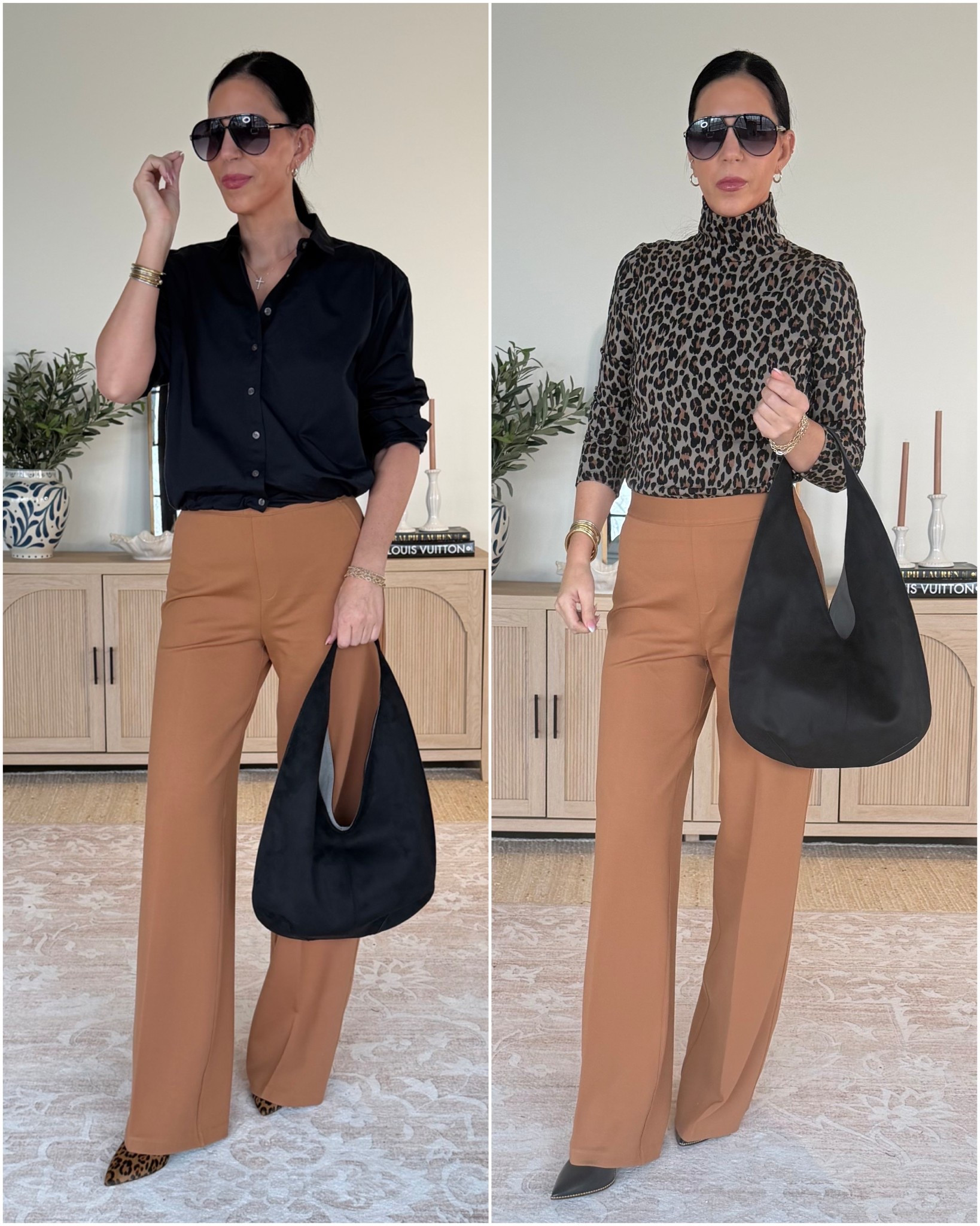 The Spanx new arrivals are some of my favorite to date!  Effortless, The colorway on these pants is a solid 20/10, and they come in multiple lengths for that just-right fit. And can we talk about this leopard top? So chic for work and just as good for a night out.
For reference, I’m 5’10 wearing a small on top and small tall on bottom. 
Code: BalancedstylexSpanx for 15% off and free shipping for first time customers 
@Spanx #SpanxPartner




#LTKWorkwear #LTKU #LTKSaleAlert