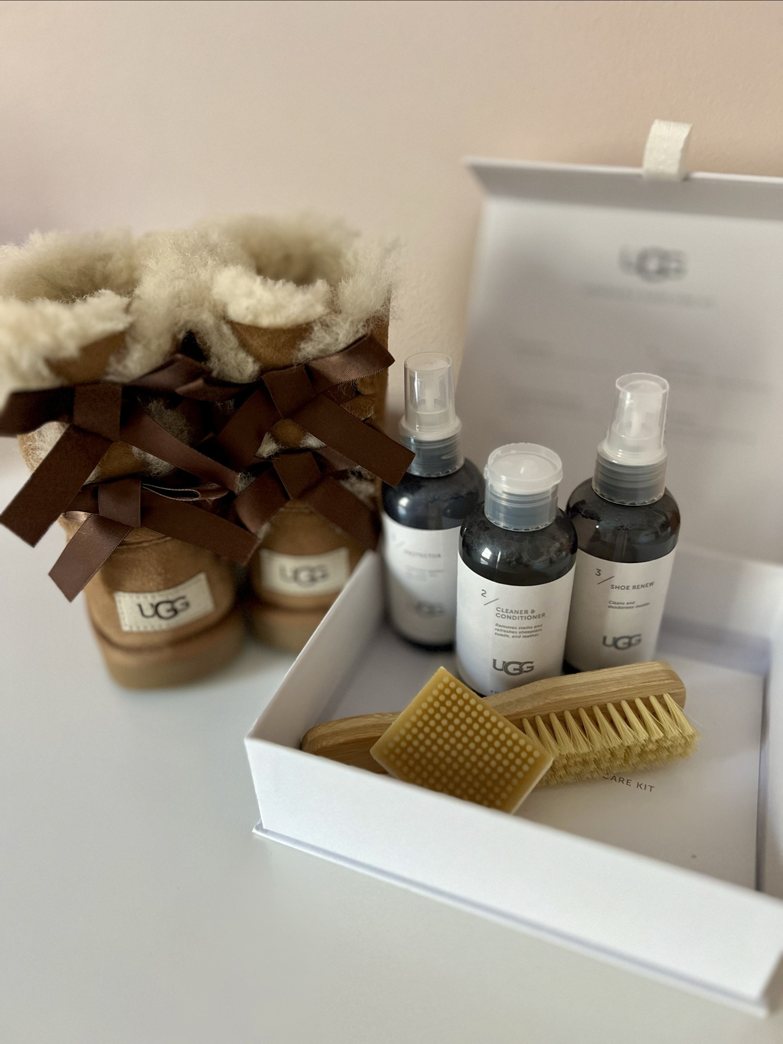 The one thing I always keep in my arsenal is the Ugg Care Kit! It helps keep our Ugg boots in the best shape, especially after a harsh winter!
Treat • Clean • Repeat !


#LTKkids #LTKfamily #LTKMostLoved