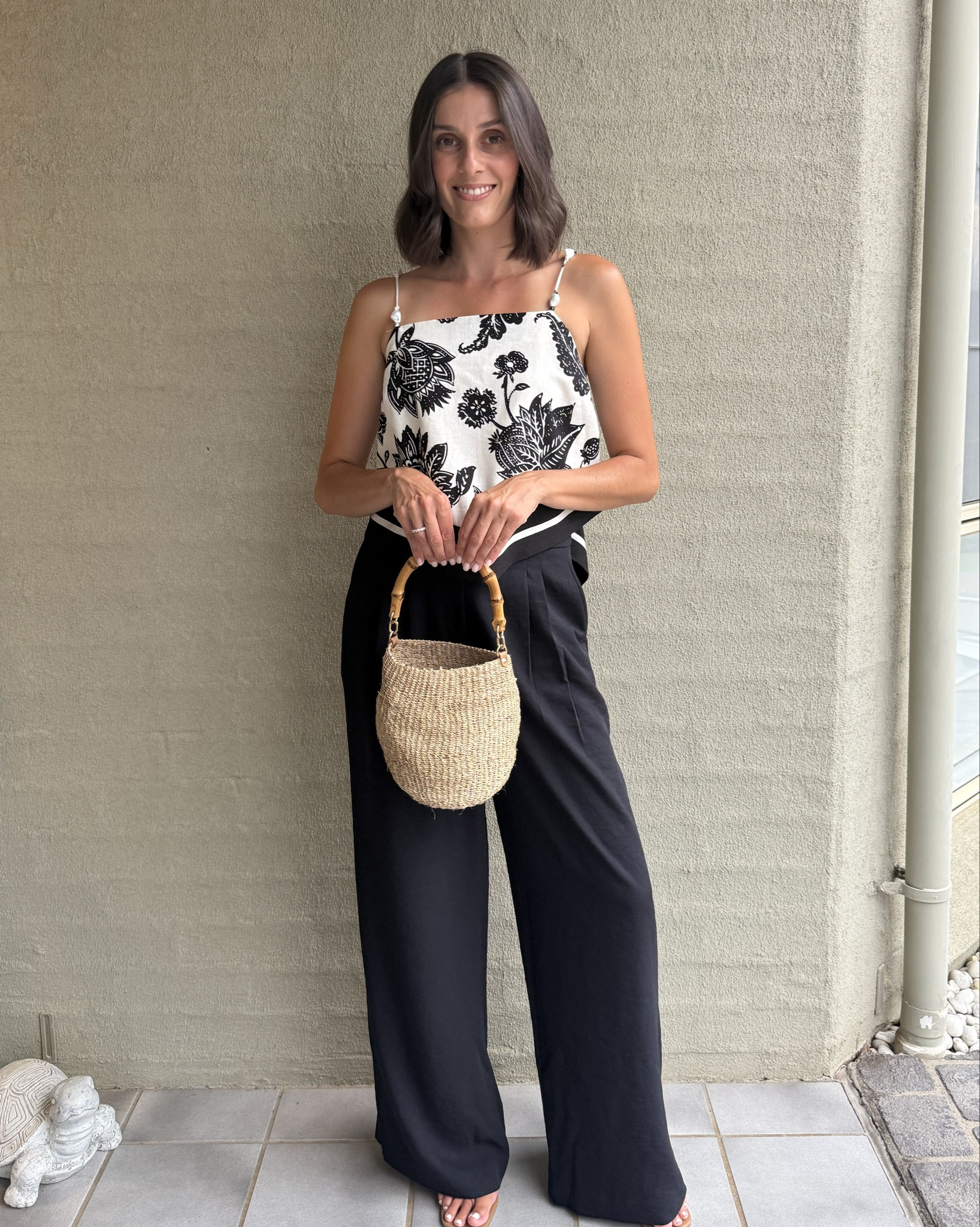 My idea of the perfect date night outfit 🖤 Cute top (Aje Studio- size 8), comfy but chic wide leg black pants (Saba size 8), low comfy heel (Billini) and a fun bag (Seed)! Ready for a steak, fries and margarita with hubby x  

#LTKxDavidJones

#LTKaustralia #LTKstyletip