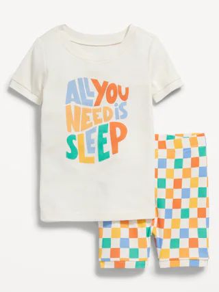 Unisex Snug-Fit Graphic Pajama Set for Toddler & Baby | Old Navy (US)