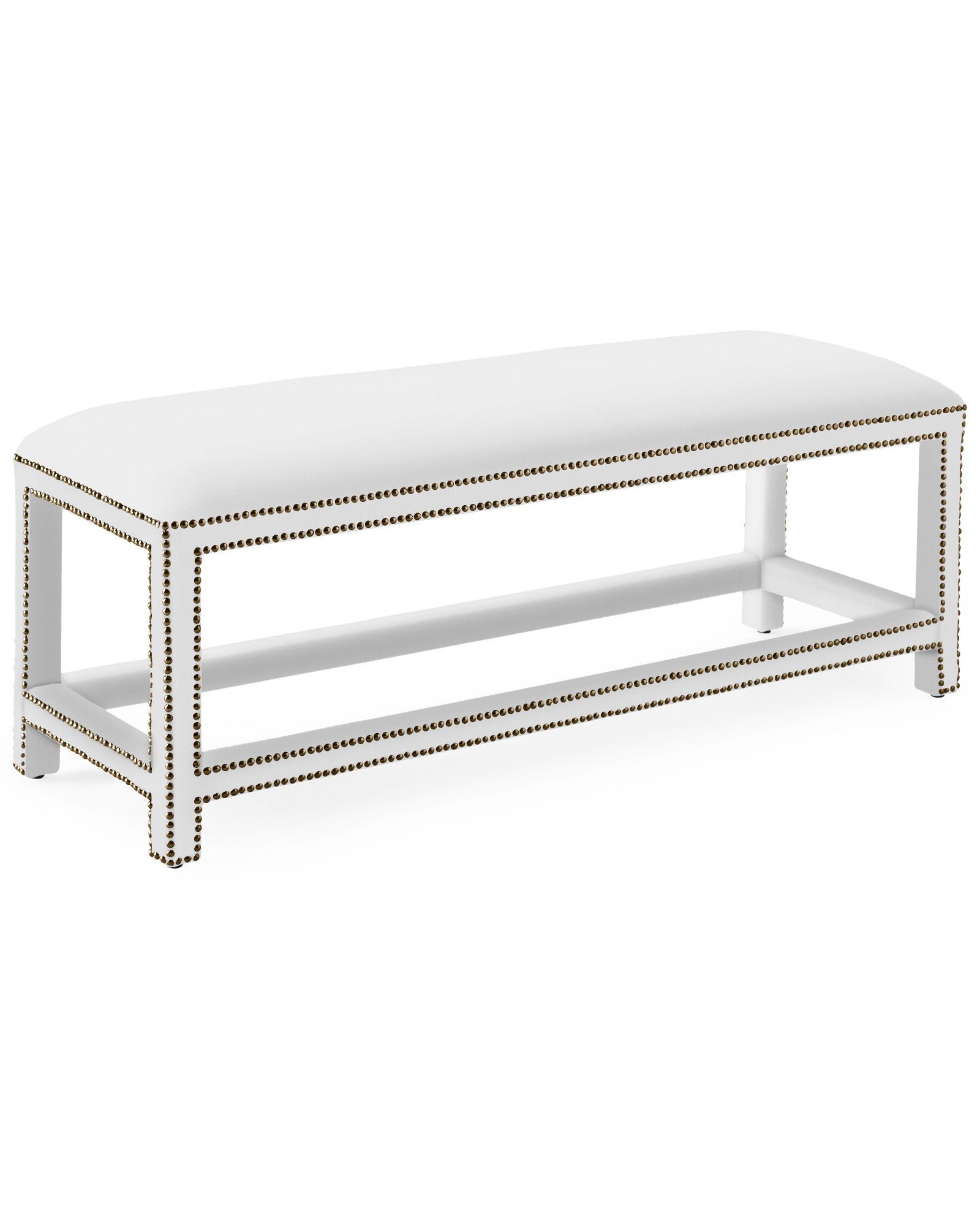 Dorset Bench with Nailheads | Serena and Lily
