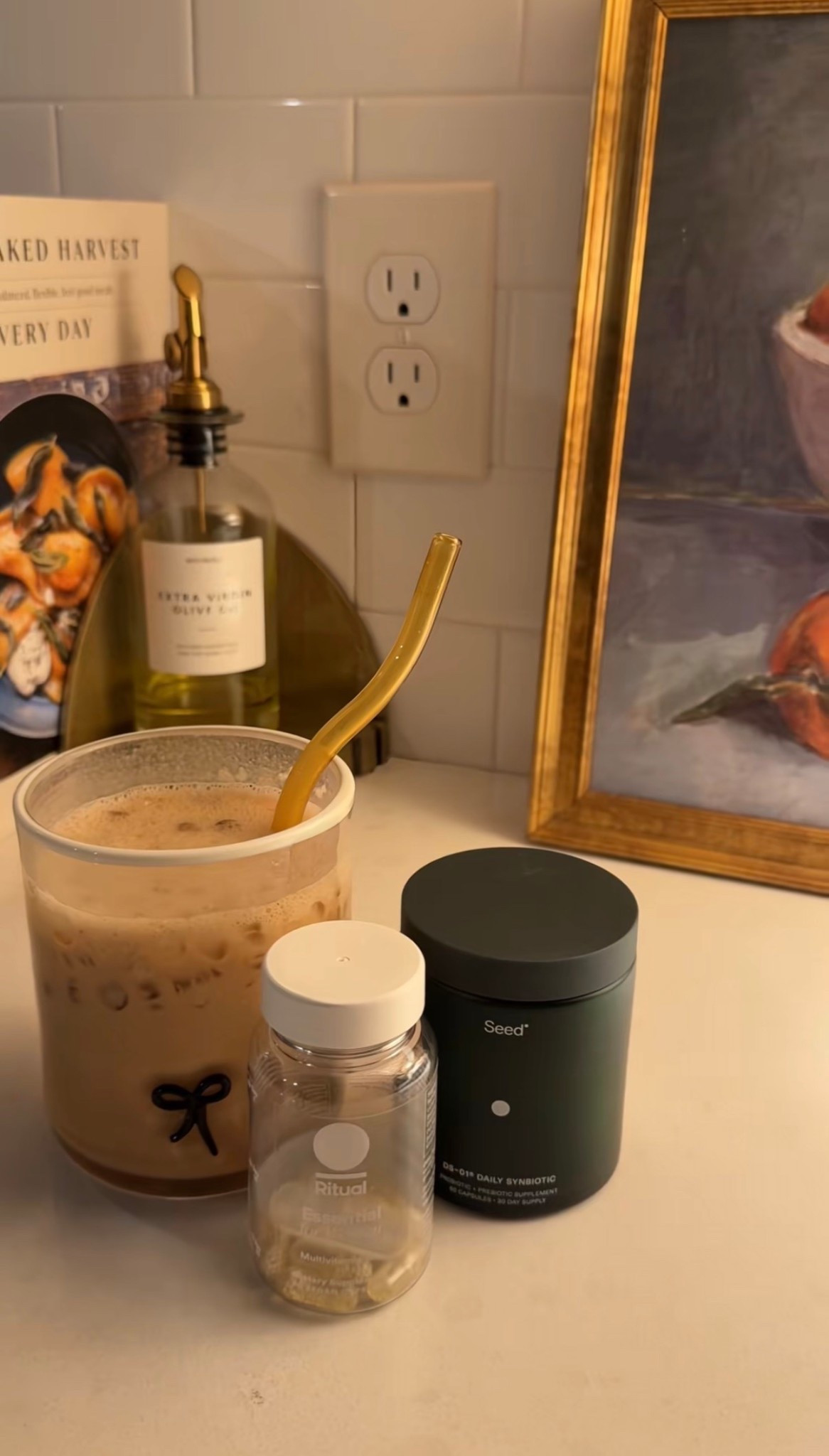 Seed probiotic + prebiotic
Ritual multivitamin 
Anthropologie icon glass 

#LTKmorningroutine #LTKfitnessgoals