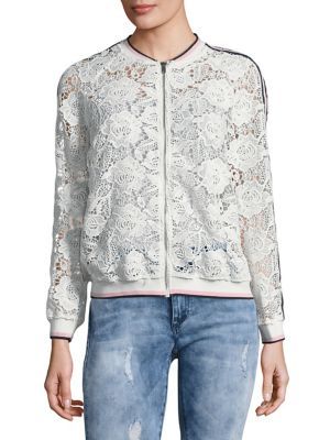 Lace Bomber Jacket | Lord & Taylor