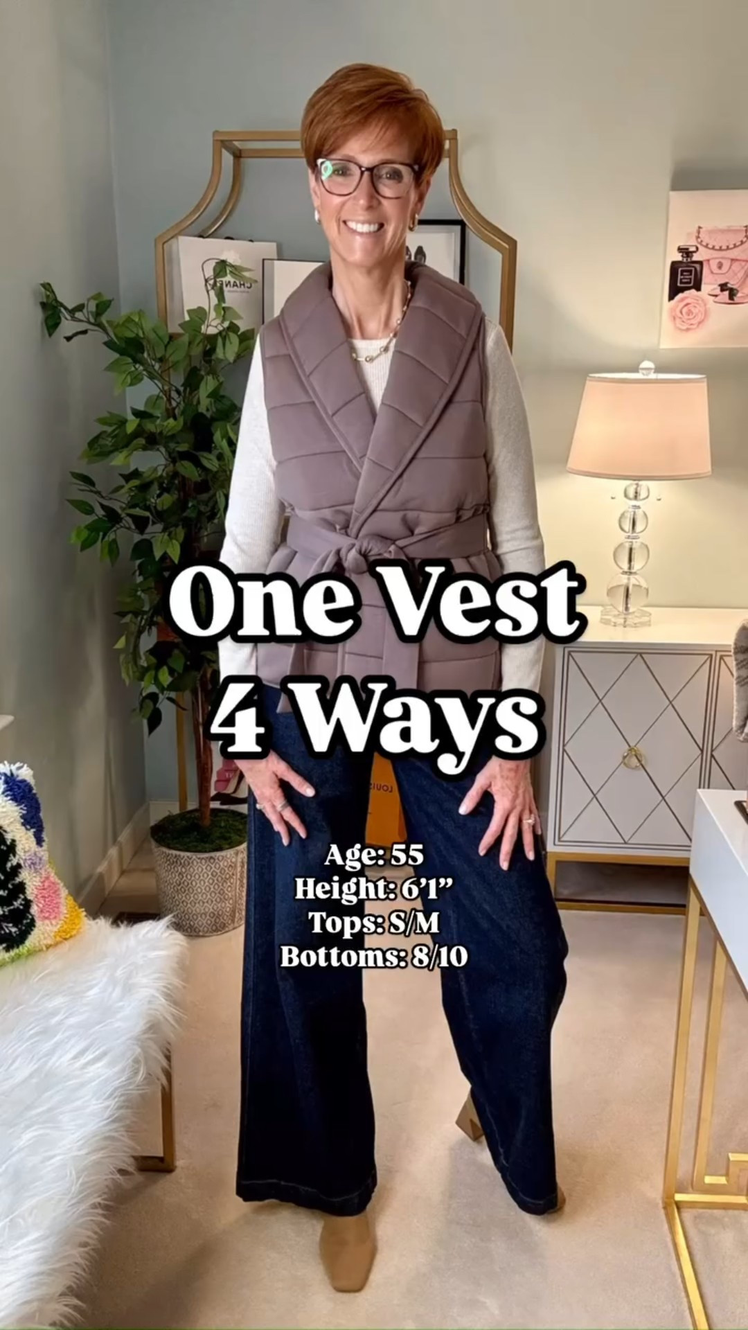 ✨ One vest, four ways! ✨ ON SALE TOO!🥳

If you love versatile, effortless style, this latte-colored tie-waist puff vest is about to be your new go-to layering piece. ☕ And the best part - IT’S ON SALE RIGHT NOW!

💛 Which look is your favorite?
1️⃣ Cream tee + dark wash wide-leg jeans – classic & polished 2️⃣ Black tee + black wide-leg “cloud-soft” pants – sleek & chic 3️⃣ Denim shirt + black wide-leg pants – casual but put together 4️⃣ Latte tee + cream wide-leg jeans – monochrome perfection

ON SALE NOW - SHOP NOW - SHOP EVERYTHING IN MY LTK SHOP.

🌟 Save this post for outfit inspo & send it to a friend who loves classic, wearable style!

💬 Tell me in the comments: Are you team neutrals or do you love a pop of color? Let’s chat! ⬇️

📌 Follow @atalldrinkofstyle for timeless, classic outfits for women 40+ who love easy, elevated fashion!

#ClassicStyleForWomen 
#TimelessFashion 
#HowToStyle 
#EffortlessOutfits 
#styleover40

#LTKSaleAlert #LTKStyleTip #LTKOver40