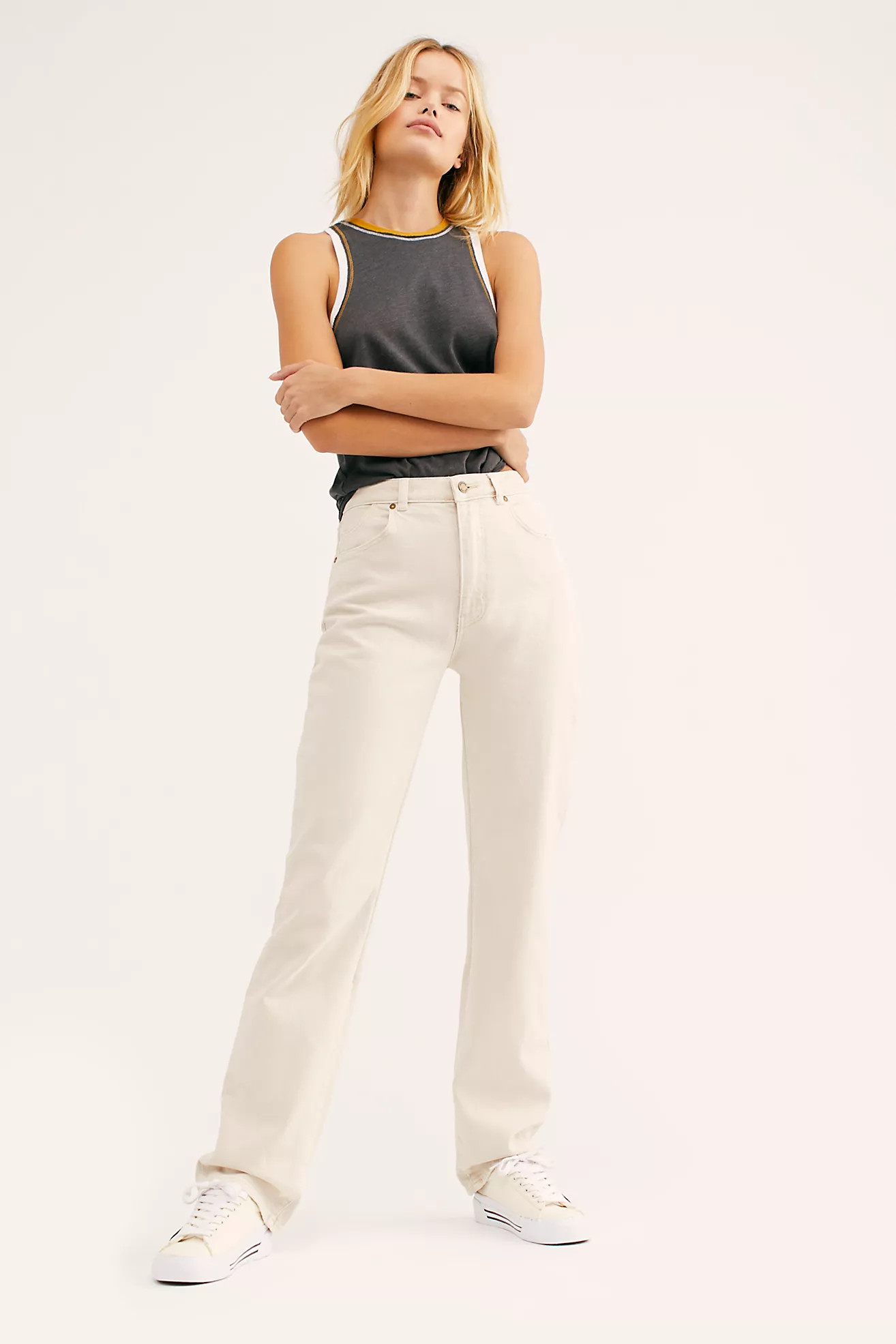 Rolla's Classic Straight Jeans | Free People (Global - UK&FR Excluded)