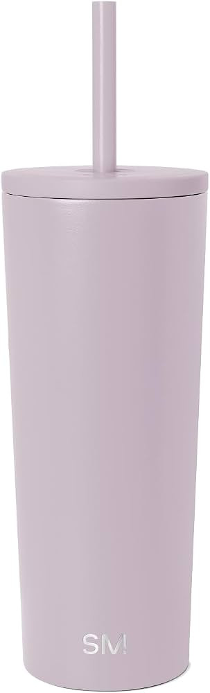 Simple Modern Classic Tumbler with Straw Lid | Insulated Iced Coffee Cup Reusable Stainless Steel... | Amazon (US)