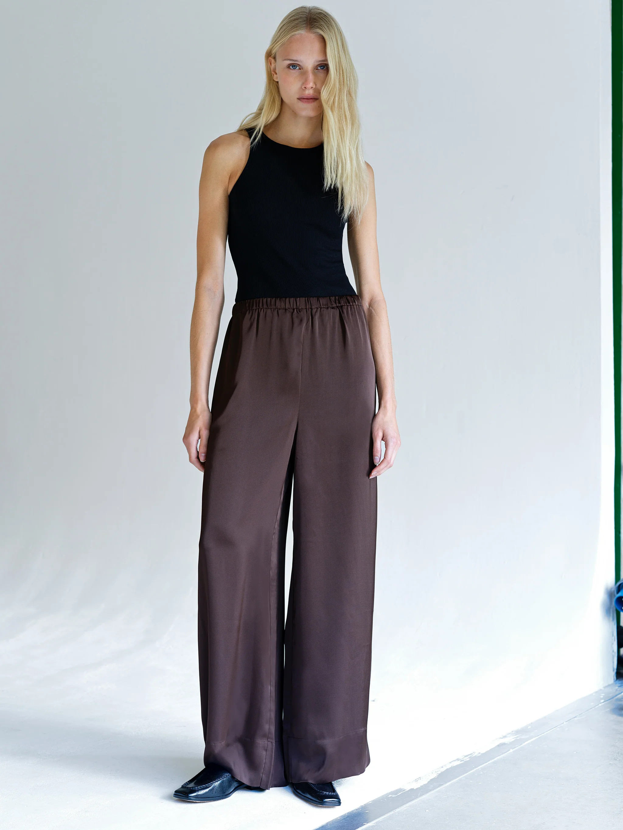 Bernadetta Satin Wide Leg Trousers | French Connection (UK)
