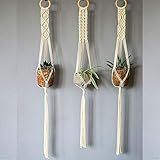 Macrame Plant Hanger || 100% Cotton Handmade || 39"-47" length | Amazon (US)