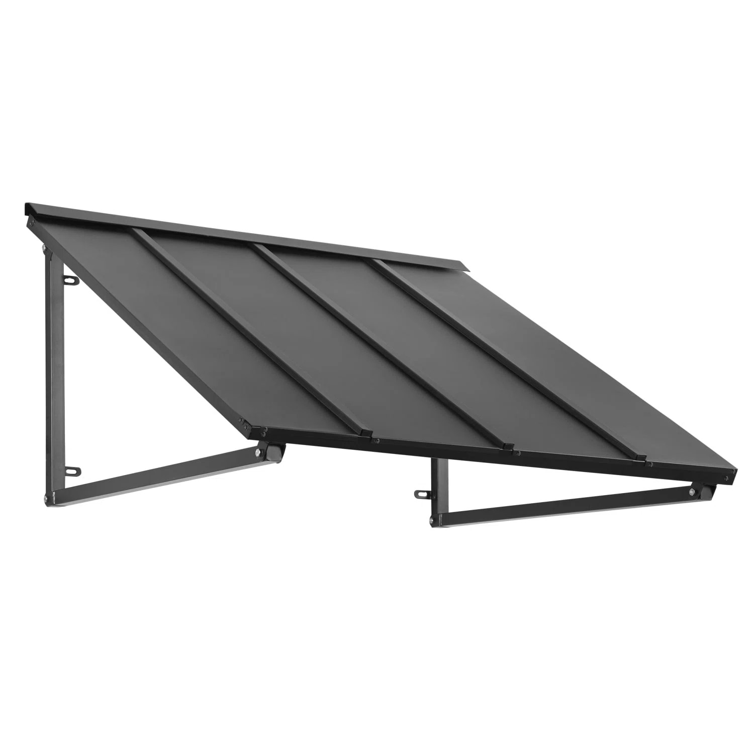 Awntech Houstonian Standing Seam Metal Fixed Awning with Open Sides | Wayfair North America