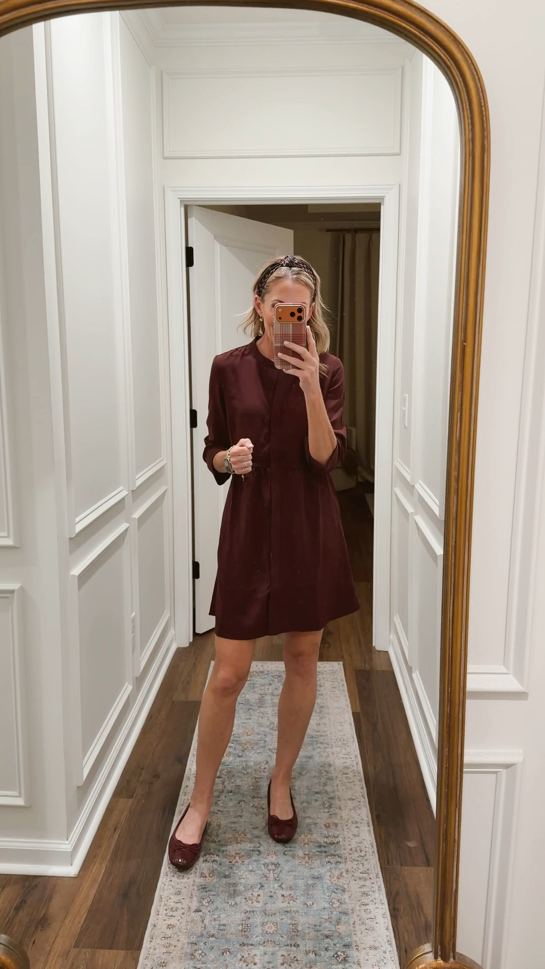 Today’s outfit of the day! A flattering button up crêpe shirt, dress. Wearing a size extra small. @Quince