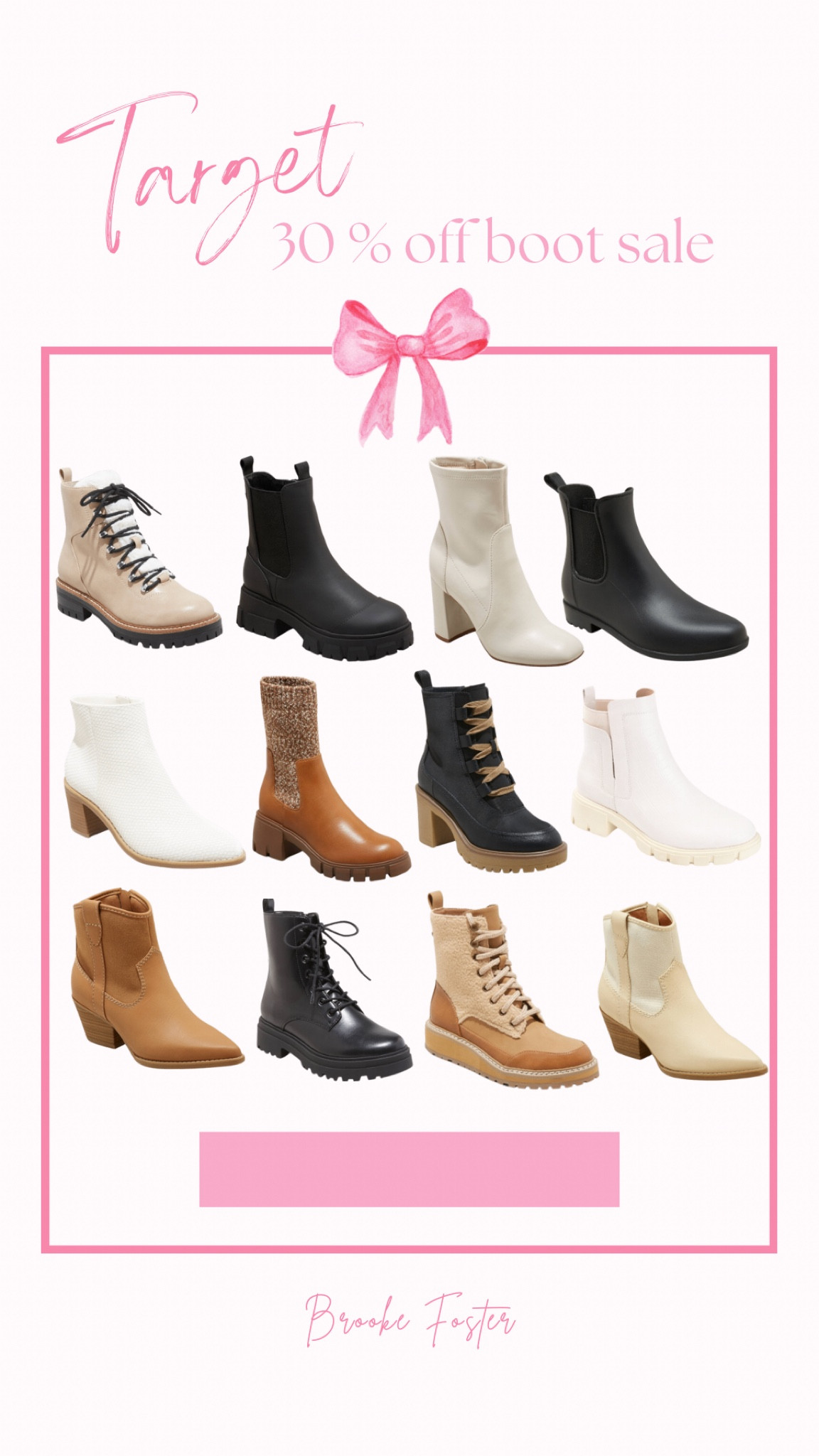 Target is having a 30% off boot sale!! Lots of great options 🙌🏻

#LTKshoecrush #LTKsalealert #LTKworkwear