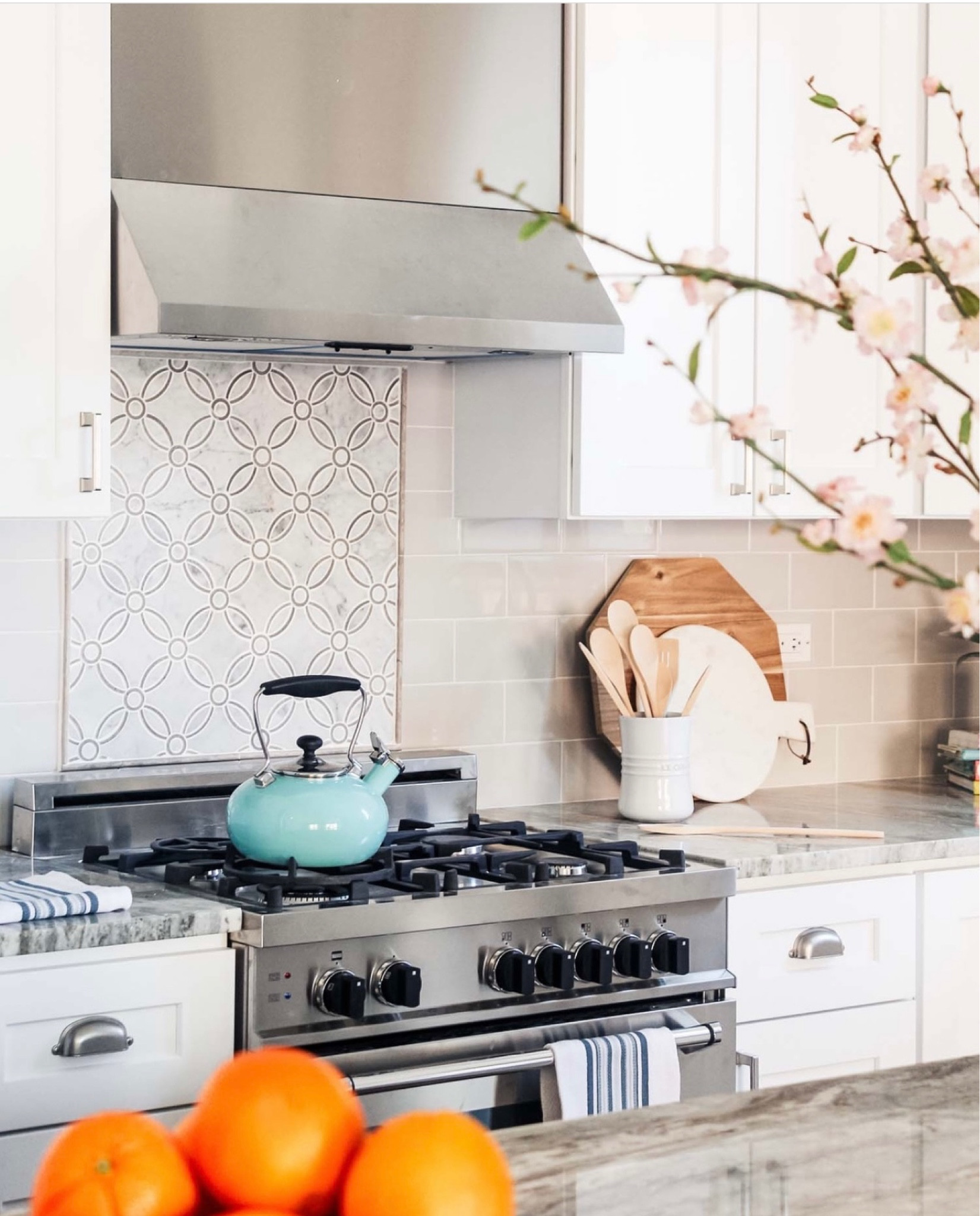 One of my first kitchen design projects, and still love the Le Creuset utensil holder. I’ve used it in many projects since
🤍 #kitchendesign 

#LTKhome