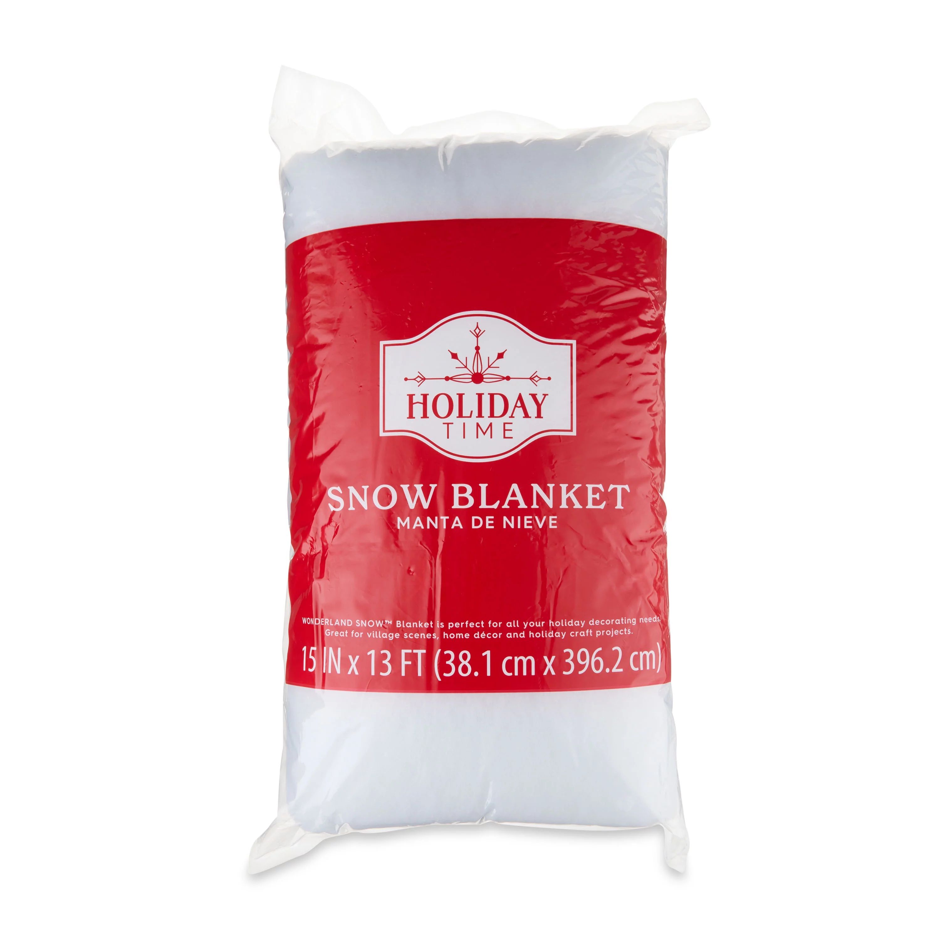 Christmas White Color Artificial Snow Cover Blanket, 0.36lbs, 15 in x 13 ft, by Holiday Time | Walmart (US)
