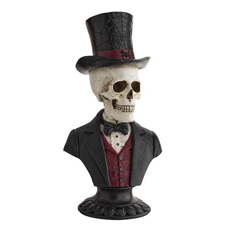 Gothic Graveyard Male Skull Bust, 23" | At Home