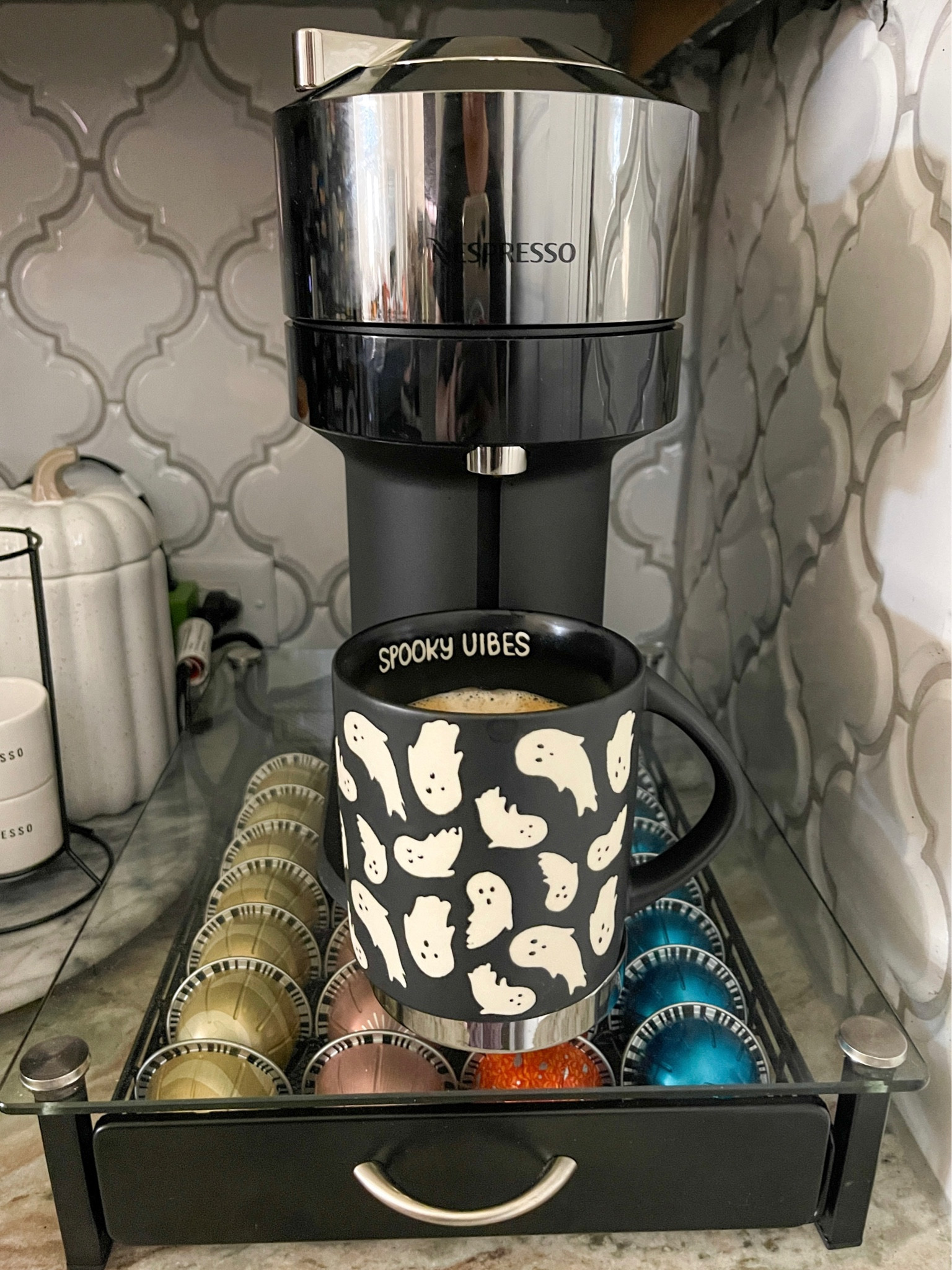New Nespresso machine and one of my favorite Halloween mugs this year!👻

#LTKHalloween #LTKGiftGuide #LTKhome