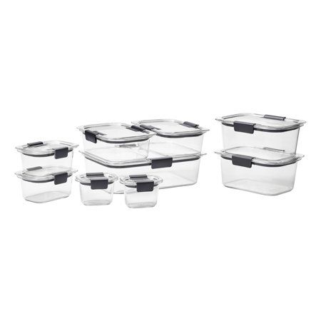 Rubbermaid Brilliance Food Storage Container Set, 18-piece, Clear | Walmart (US)