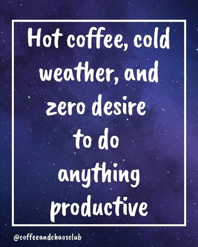 Current mood: ☕️ caffeinated and emotionally unprepared for cold mornings.
At least the coffee’s doing its job. 🤎❄️


#coffee #coffeetime #coffeelover #morningcoffee #momlife #momhumor #coffeebreak #coffeereels #fallvibes #cozyseason #caffeinefix #butfirstcoffee #dailycoffee #coffeeaddict #relatablemom #momcontent #coffeeandchaosclub 

#LTKdayinmylife #LTKmomlife #LTKmorningroutine
