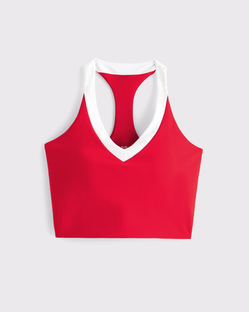 YPB sculptLUX Racerback V-Neck Tank | Abercrombie & Fitch (US)
