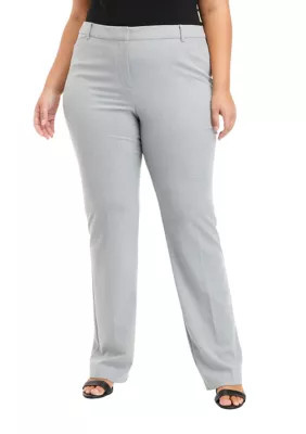 The Limited Women's Plus Size Lean Bootcut Pants, Grey, 16W | Belk